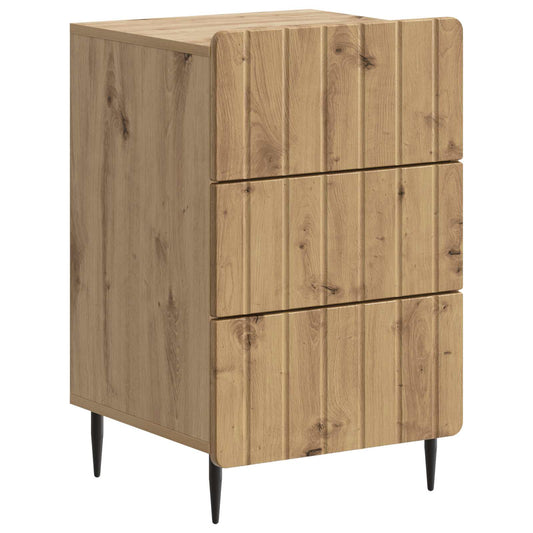 vidaXL Bedside Cabinet Artisan Oak 43x 41 x 68 cm Engineered Wood
