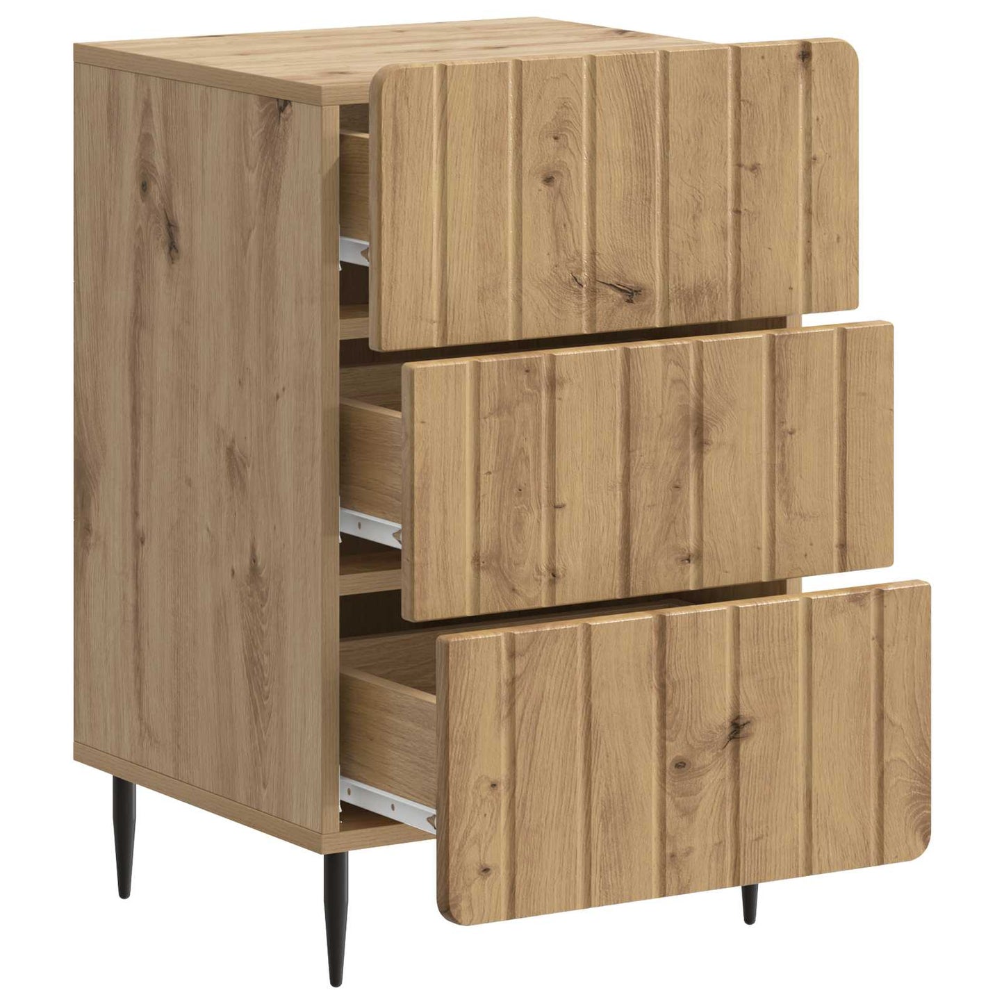 vidaXL Bedside Cabinet Artisan Oak 43x 41 x 68 cm Engineered Wood