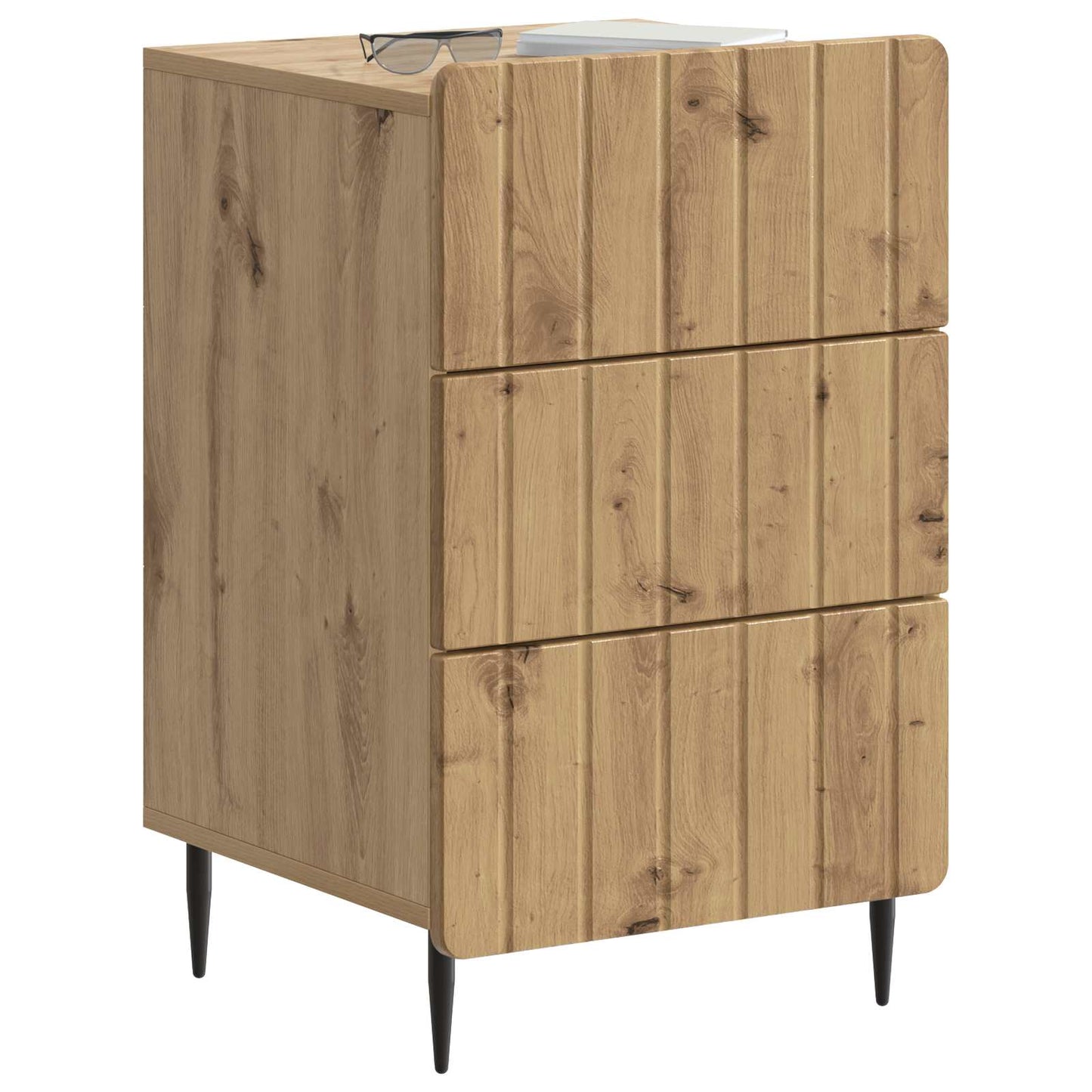 vidaXL Bedside Cabinet Artisan Oak 43x 41 x 68 cm Engineered Wood