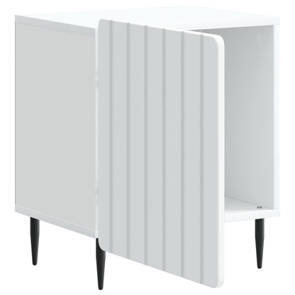 vidaXL Bedside Cabinet White 43 x 34.5 x 52 cm Engineered Wood