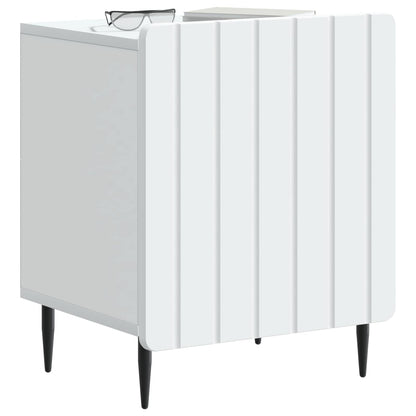 vidaXL Bedside Cabinet White 43 x 34.5 x 52 cm Engineered Wood