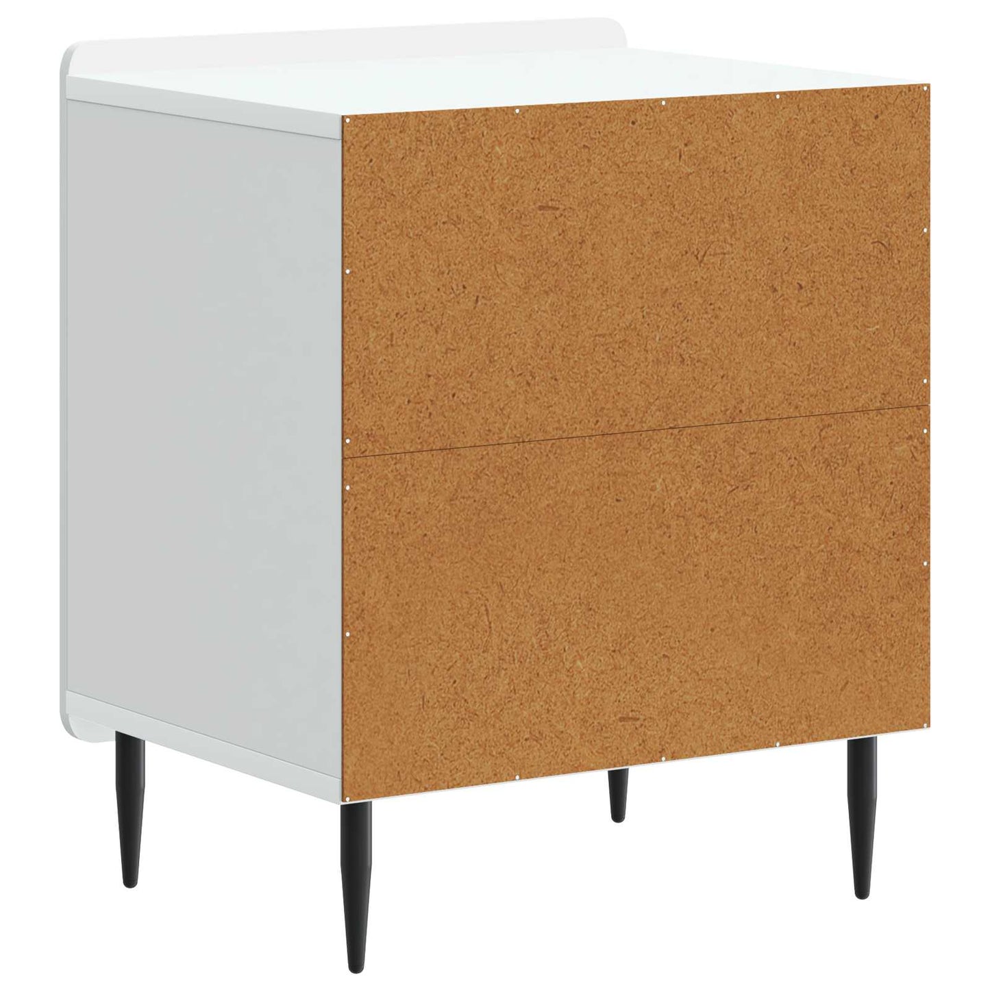 vidaXL Bedside Cabinet 2 pcs White 43 x 34.5 x 52 cm Engineered Wood