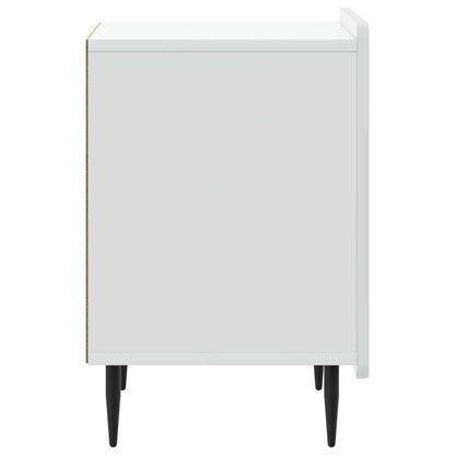 vidaXL Bedside Cabinet 2 pcs White 43 x 34.5 x 52 cm Engineered Wood