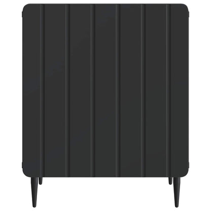 vidaXL Bedside Cabinet Black 43 x 34.5 x 52 cm Engineered Wood