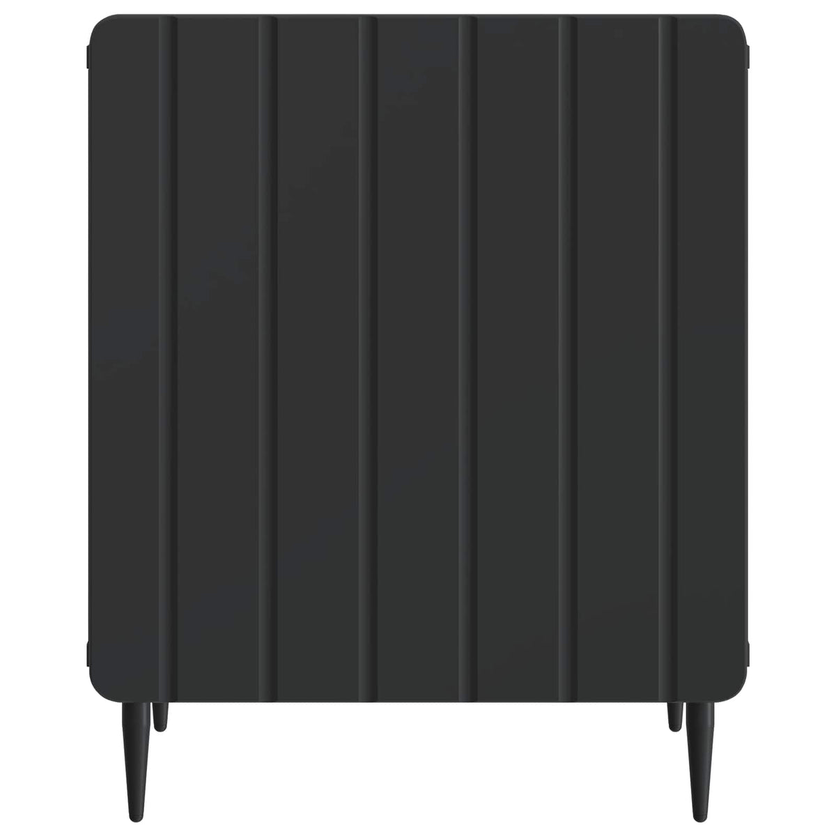 vidaXL Bedside Cabinet 2 pcs Black 43 x 34.5 x 52 cm Engineered Wood