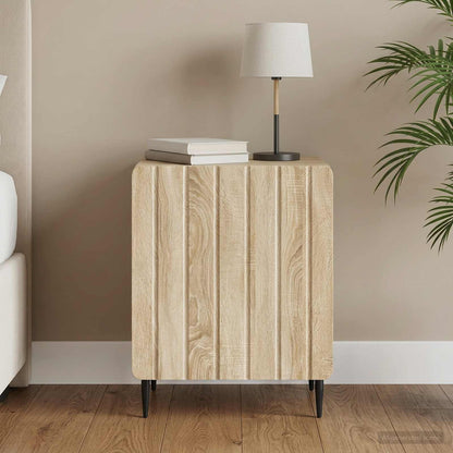vidaXL Bedside Cabinet Sonoma Oak 43 x 34.5 x 52 cm Engineered Wood