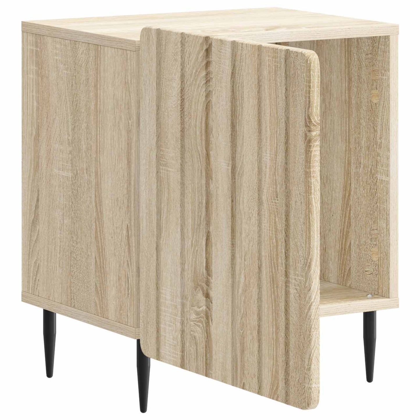 vidaXL Bedside Cabinet Sonoma Oak 43 x 34.5 x 52 cm Engineered Wood