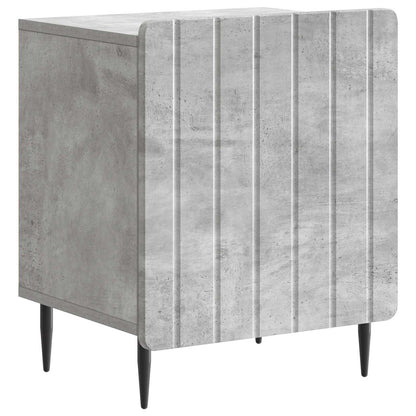 vidaXL Bedside Cabinet Concrete Grey 43 x 34.5 x 52 cm Engineered Wood