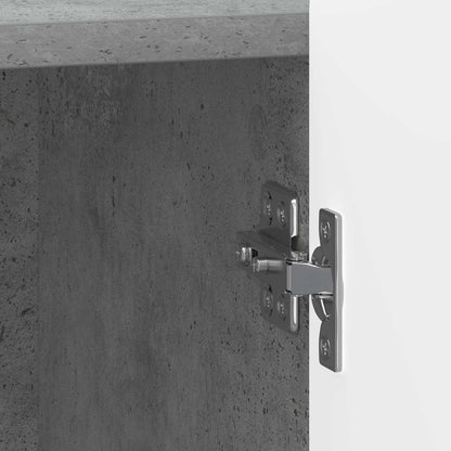 vidaXL Bedside Cabinet 2 pcs Concrete Grey 43 x 34.5 x 52 cm