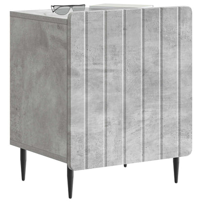 vidaXL Bedside Cabinet 2 pcs Concrete Grey 43 x 34.5 x 52 cm