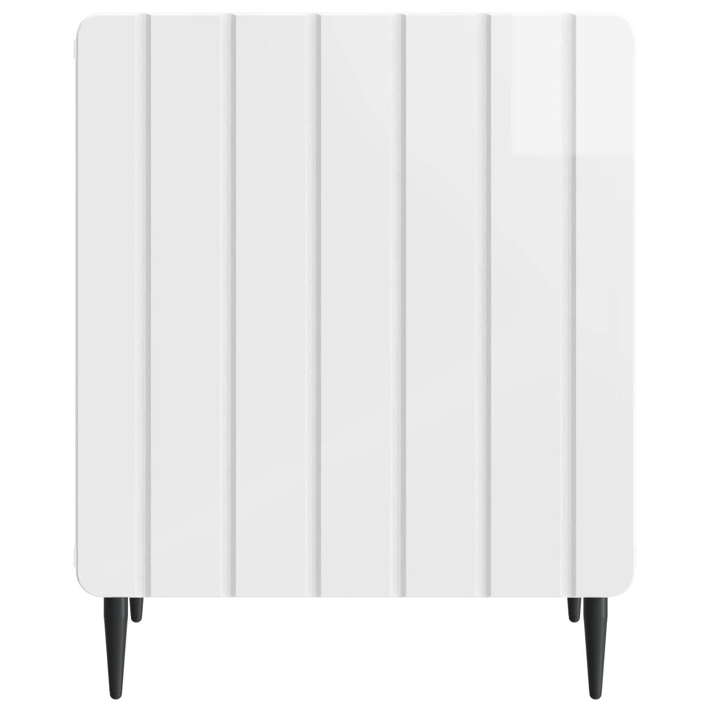 vidaXL Bedside Cabinet High Gloss White 43 x 34.5 x 52 cm