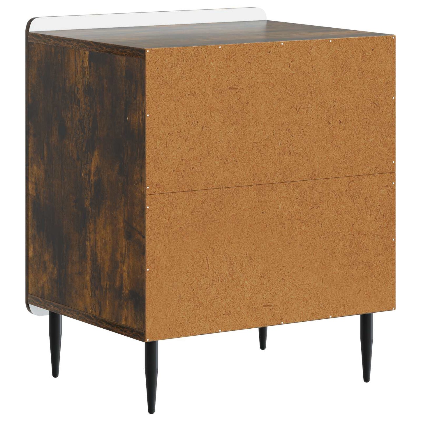 vidaXL Bedside Cabinet Smoked Oak 43 x 34.5 x 52 cm Engineered Wood