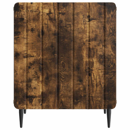 vidaXL Bedside Cabinet Smoked Oak 43 x 34.5 x 52 cm Engineered Wood