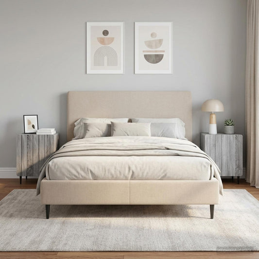 vidaXL Bedside Cabinet 2 pcs Grey Sonoma 43 x 34.5 x 52 cm