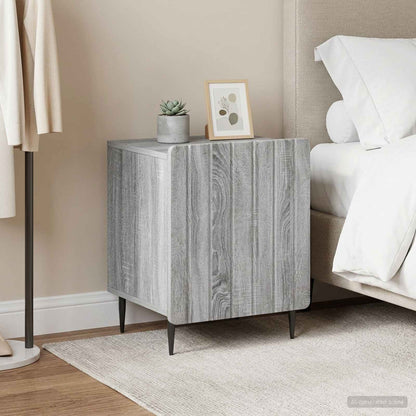 vidaXL Bedside Cabinet 2 pcs Grey Sonoma 43 x 34.5 x 52 cm