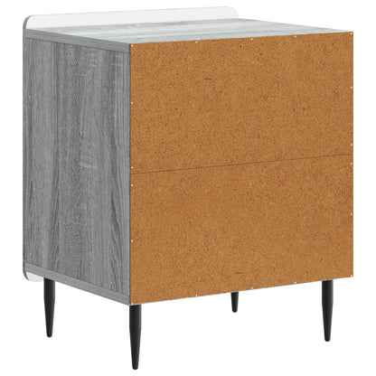 vidaXL Bedside Cabinet 2 pcs Grey Sonoma 43 x 34.5 x 52 cm