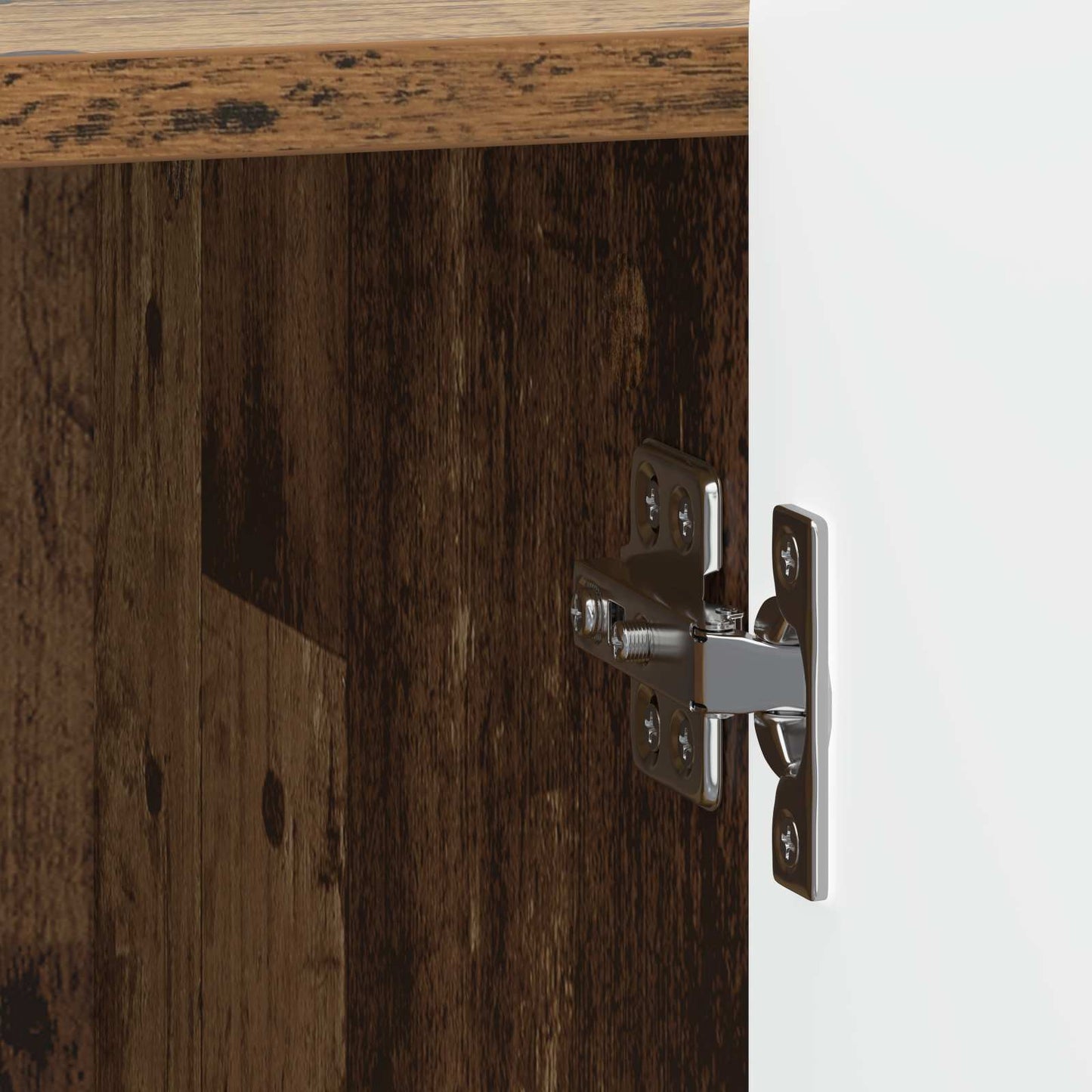 vidaXL Bedside Cabinet 2 pcs Old Wood 43 x 34.5 x 52 cm