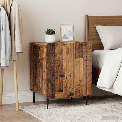vidaXL Bedside Cabinet 2 pcs Old Wood 43 x 34.5 x 52 cm