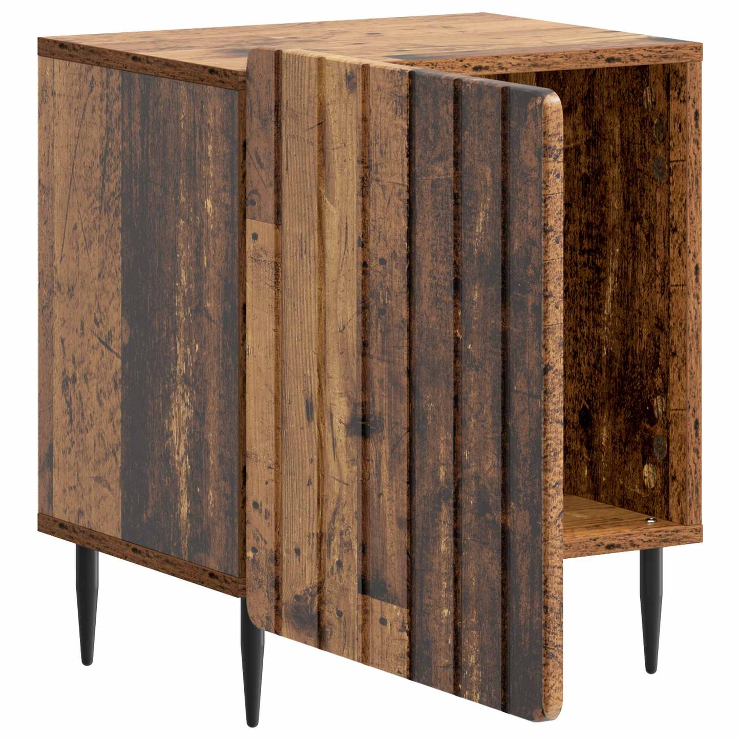 vidaXL Bedside Cabinet 2 pcs Old Wood 43 x 34.5 x 52 cm