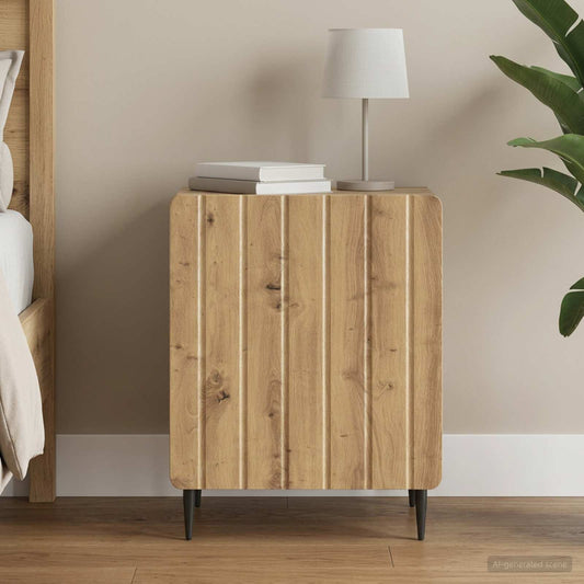 vidaXL Bedside Cabinet Artisan Oak 43 x 34.5 x 52 cm Engineered Wood