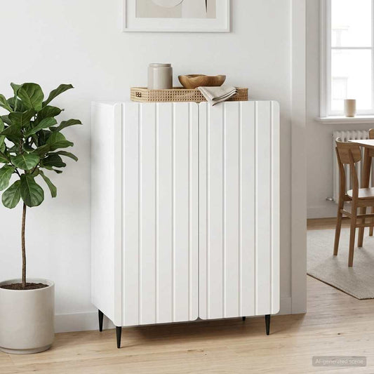 vidaXL Sideboard White 66 x 34.5 x 92 cm Engineered Wood
