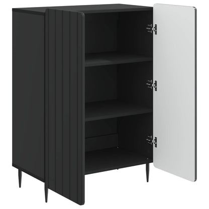 vidaXL Sideboard Black 66 x 34.5 x 92 cm Engineered Wood