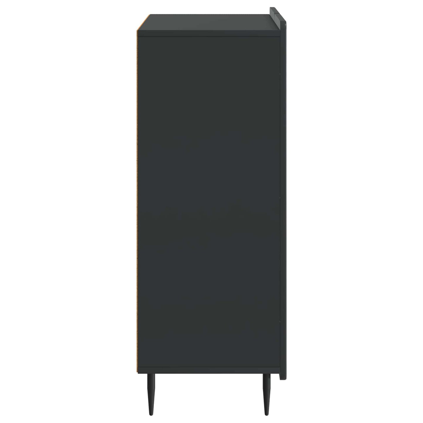 vidaXL Sideboard Black 66 x 34.5 x 92 cm Engineered Wood