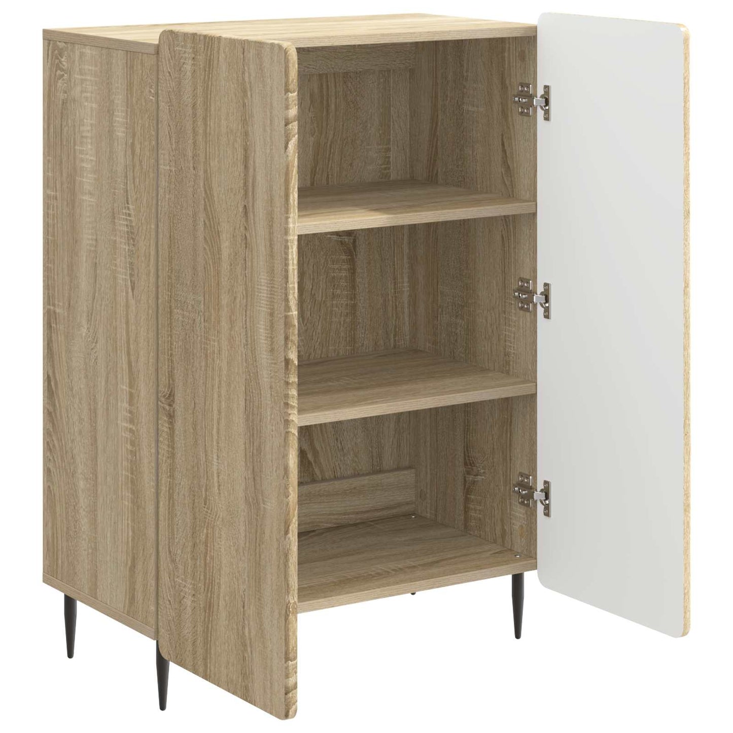 vidaXL Sideboard Sonoma Oak 66 x 34.5 x 92 cm Engineered Wood