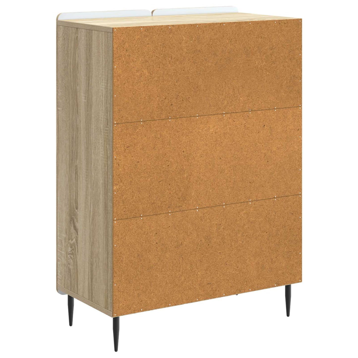 vidaXL Sideboard Sonoma Oak 66 x 34.5 x 92 cm Engineered Wood