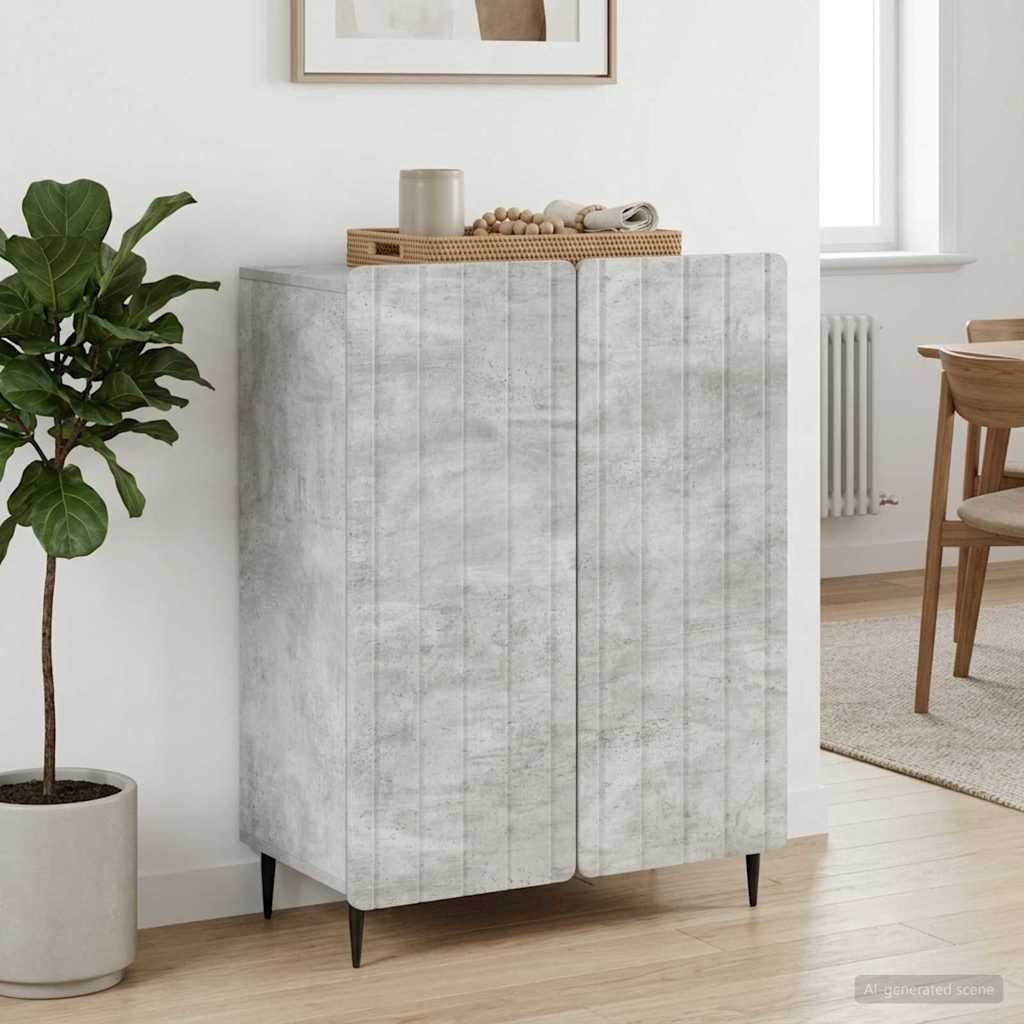 vidaXL Sideboard Concrete Grey 66 x 34.5 x 92 cm Engineered Wood