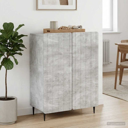 vidaXL Sideboard Concrete Grey 66 x 34.5 x 92 cm Engineered Wood
