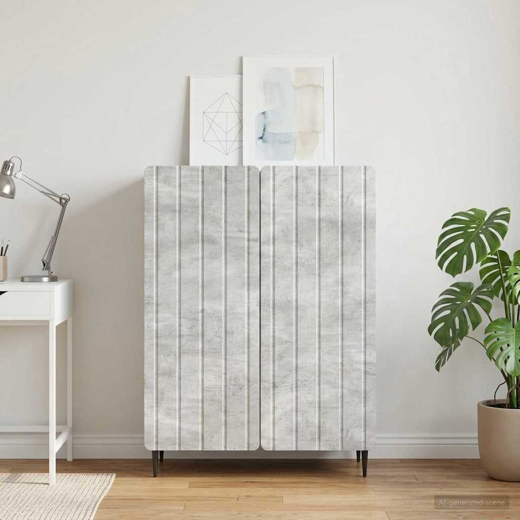 vidaXL Sideboard Concrete Grey 66 x 34.5 x 92 cm Engineered Wood