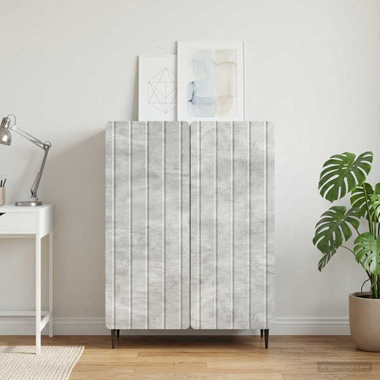 vidaXL Sideboard Concrete Grey 66 x 34.5 x 92 cm Engineered Wood