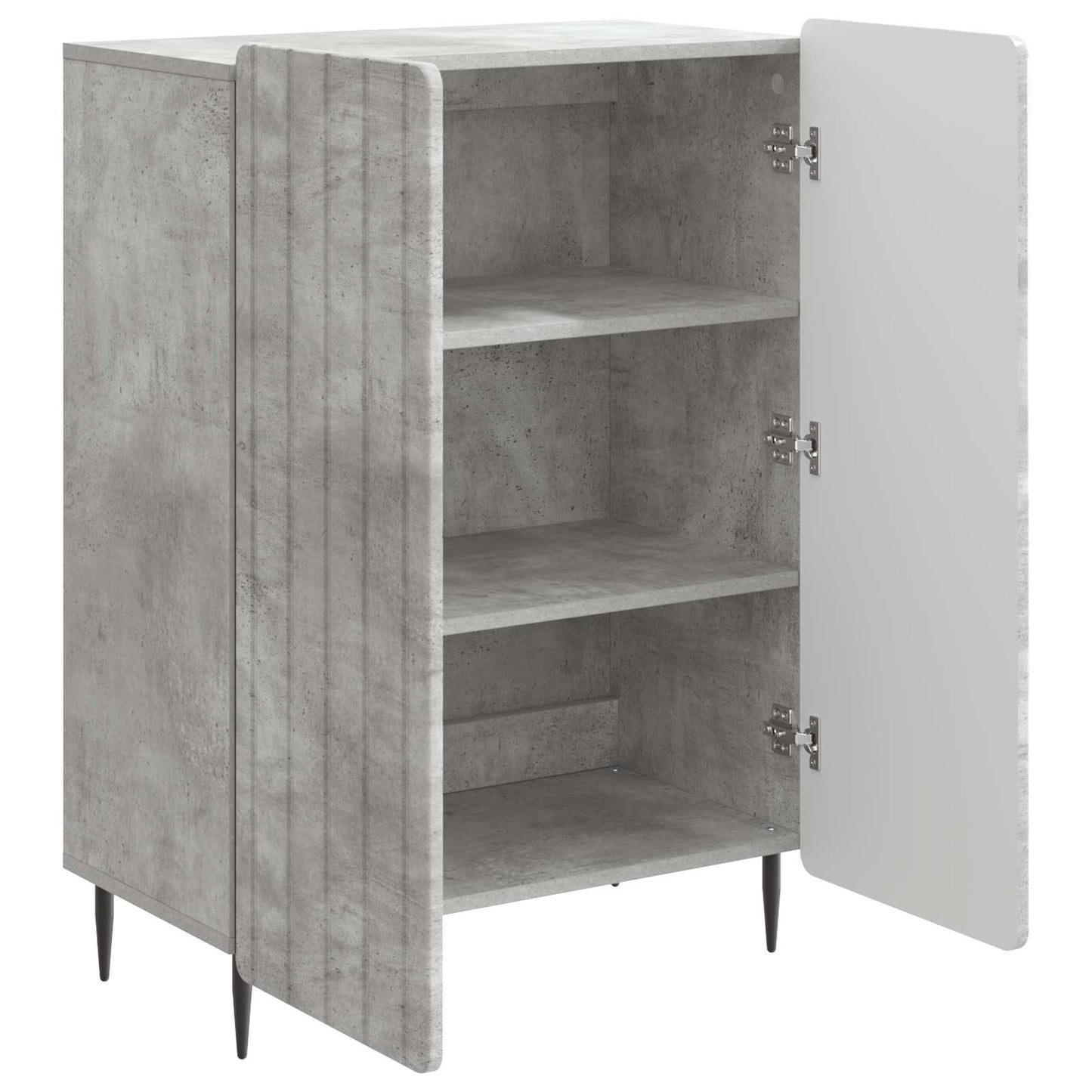 vidaXL Sideboard Concrete Grey 66 x 34.5 x 92 cm Engineered Wood
