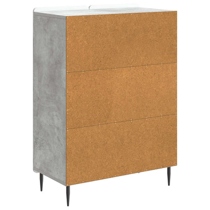 vidaXL Sideboard Concrete Grey 66 x 34.5 x 92 cm Engineered Wood
