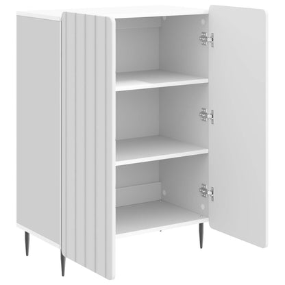 vidaXL Sideboard High Gloss White 66 x 34.5 x 92 cm Engineered Wood