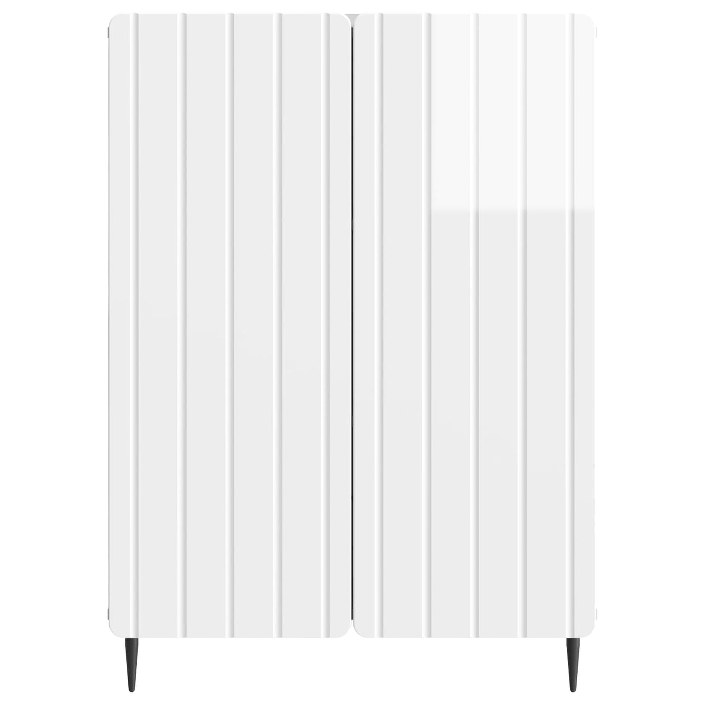 vidaXL Sideboard High Gloss White 66 x 34.5 x 92 cm Engineered Wood