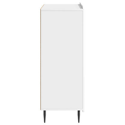 vidaXL Sideboard High Gloss White 66 x 34.5 x 92 cm Engineered Wood