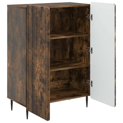 vidaXL Sideboard Smoked Oak 66 x 34.5 x 92 cm Engineered Wood