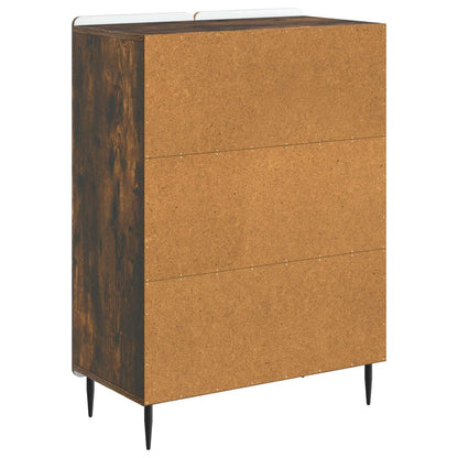 vidaXL Sideboard Smoked Oak 66 x 34.5 x 92 cm Engineered Wood