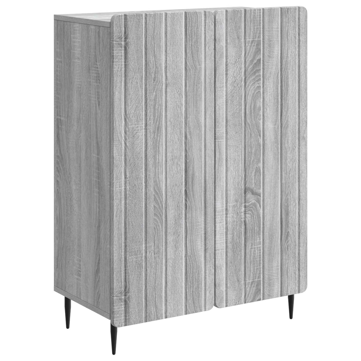 vidaXL Sideboard Grey Sonoma 66 x 34.5 x 92 cm Engineered Wood