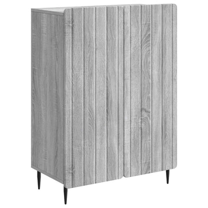 vidaXL Sideboard Grey Sonoma 66 x 34.5 x 92 cm Engineered Wood