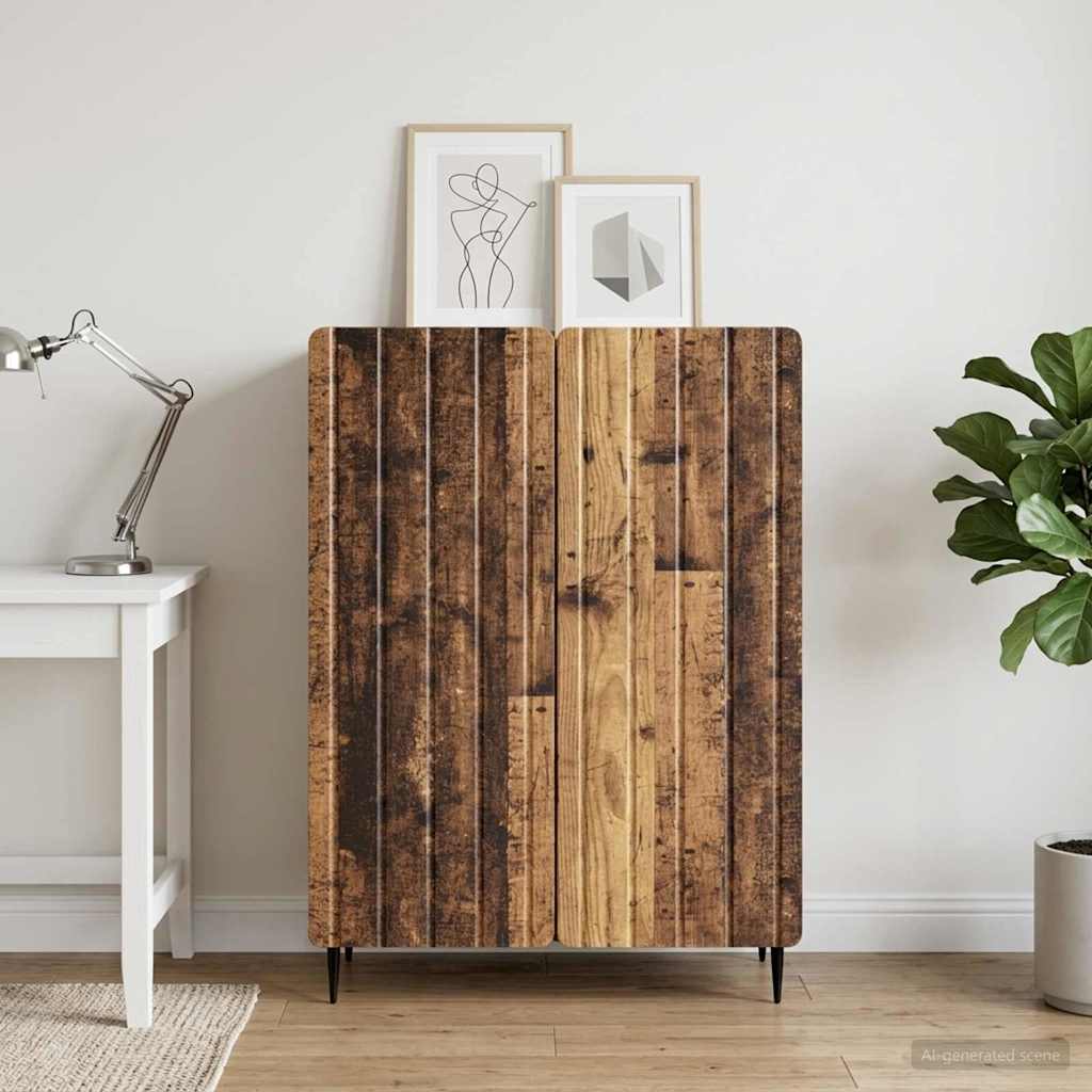 vidaXL Sideboard Old Wood 66 x 34.5 x 92 cm Engineered Wood