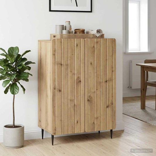 vidaXL Sideboard Artisan Oak 66 x 34.5 x 92 cm Engineered Wood