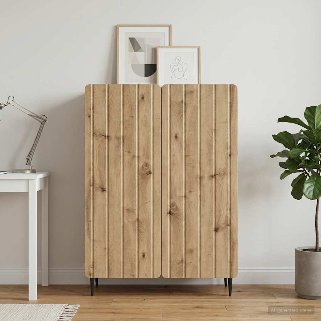 vidaXL Sideboard Artisan Oak 66 x 34.5 x 92 cm Engineered Wood