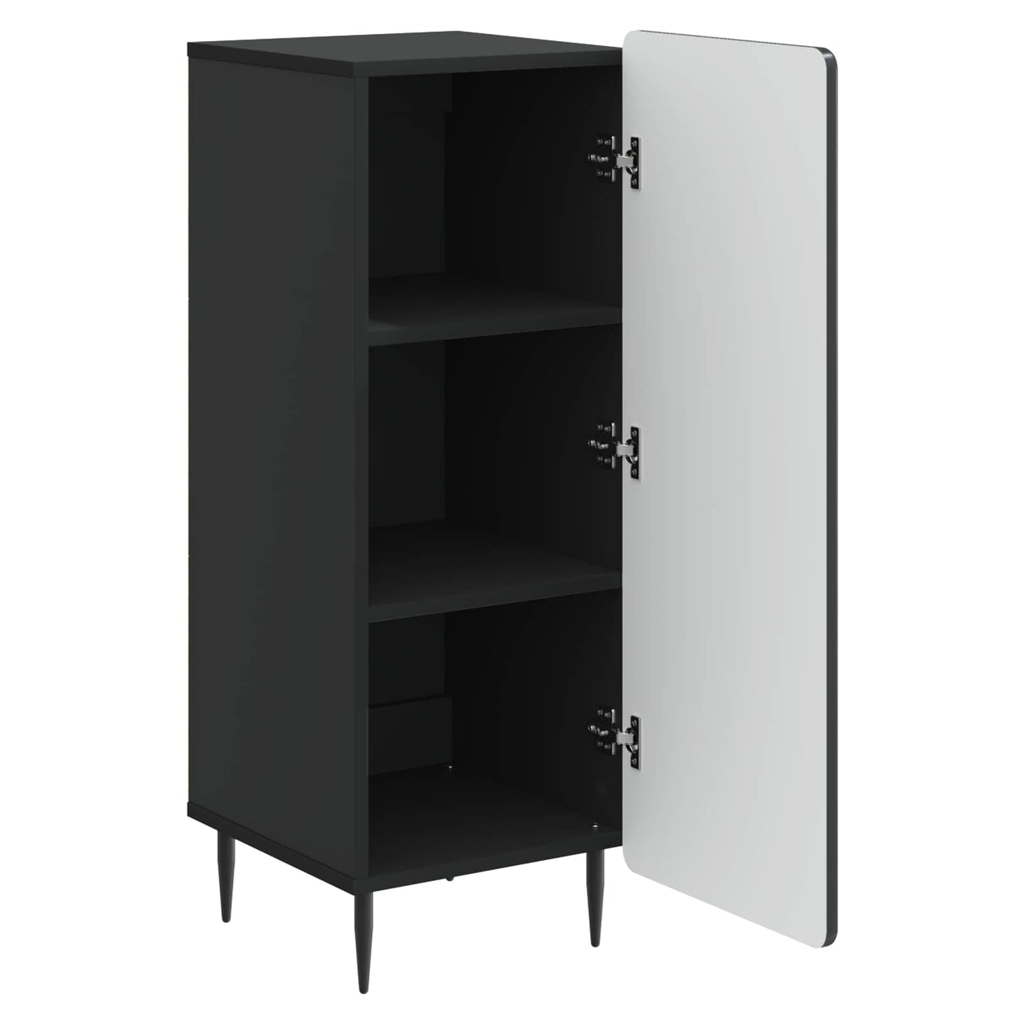 vidaXL Sideboard Black 34.5 x 33 x 92 cm Engineered Wood