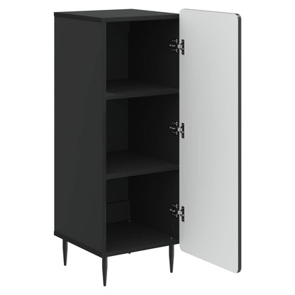 vidaXL Sideboard Black 34.5 x 33 x 92 cm Engineered Wood