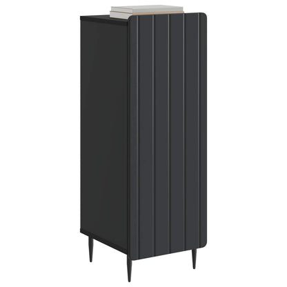 vidaXL Sideboard Black 34.5 x 33 x 92 cm Engineered Wood