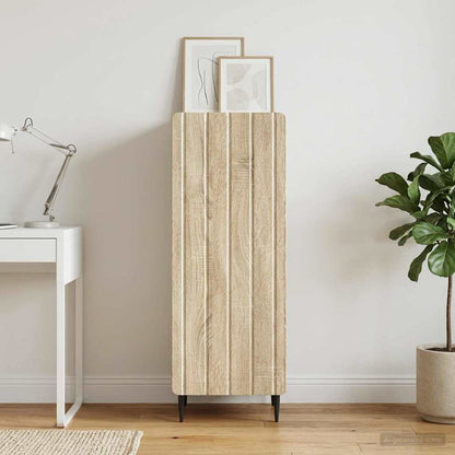 vidaXL Sideboard Sonoma Oak 34.5 x 33 x 92 cm Engineered Wood