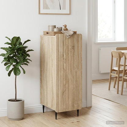 vidaXL Sideboard Sonoma Oak 34.5 x 33 x 92 cm Engineered Wood